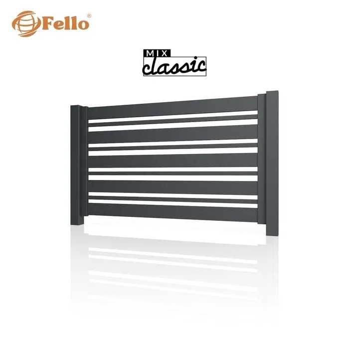 Fello Ogrodzenie płot przęsło aluminium RAL na wymiar panel segment