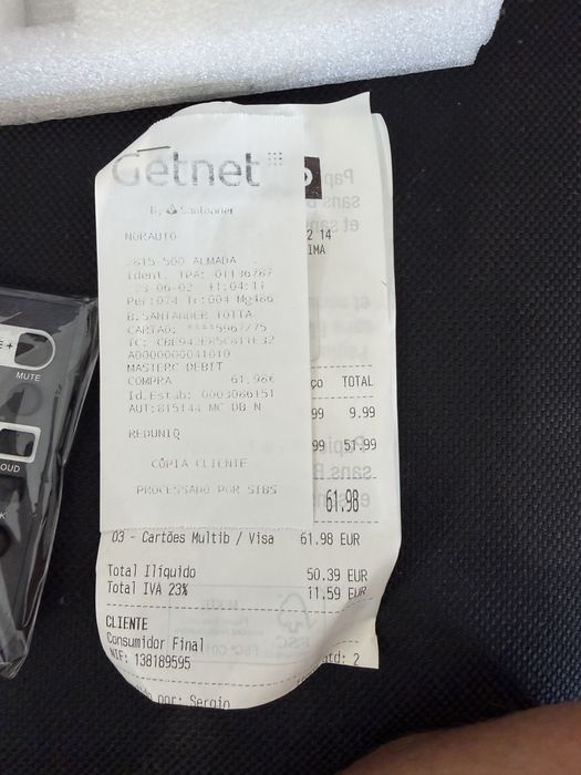 Auto-rádio SICUR SRM321BT NOVO (Selado) + Fatura