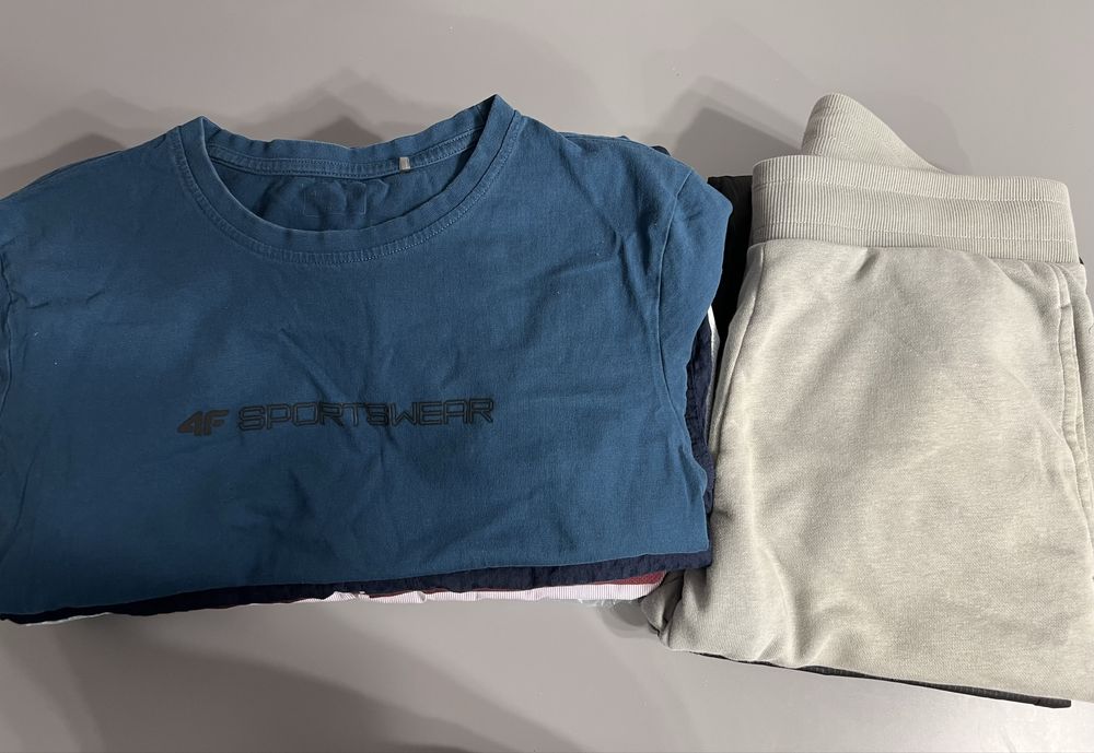 Okazja! Paka ciuchów 8 sztuk męskich markowa odzież 4 F rozmiar M/L