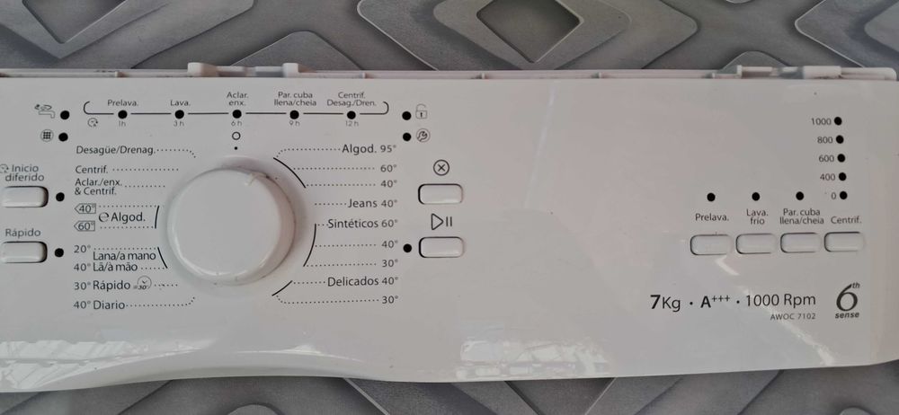Painel de controlo da máquina de lavar  WHIRLPOOL AWOC 7102