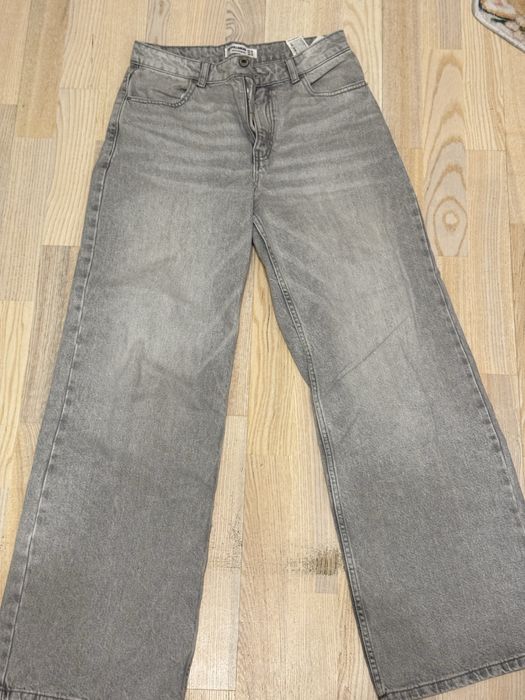 Джинси висока посадка, wide leg, Bershka