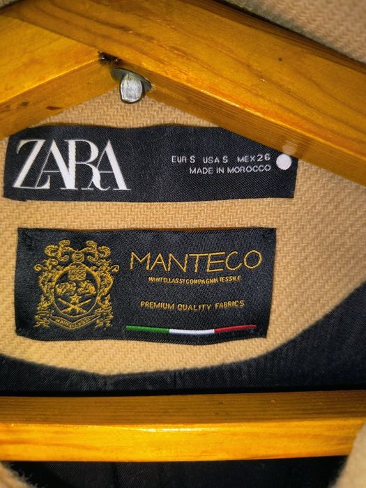 Вкорочене вовняне пальто Наполеон Zara manteco