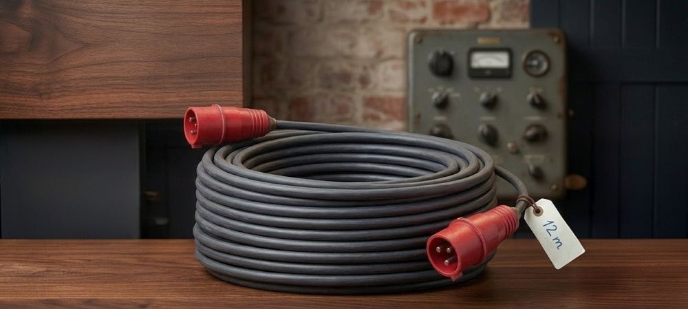 Cabo de Extensão Trifásica 400V (6, 12 e 42 Metros) – Profissional
