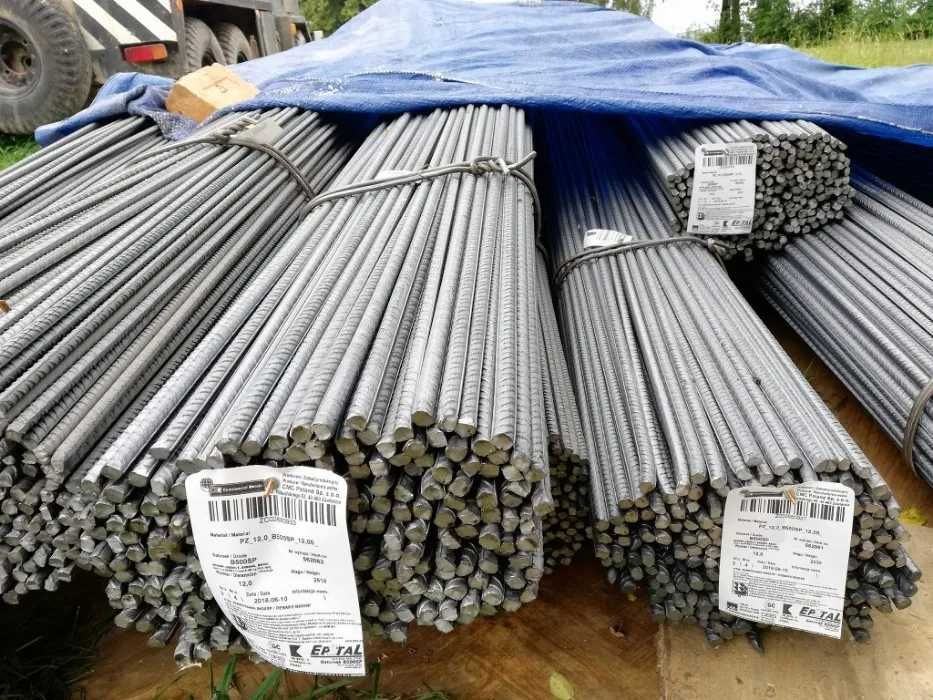 Pręty żebrowane fi6 fi8 fi10 fi12 fi14-fi32, siatki, drut, strzemiona
