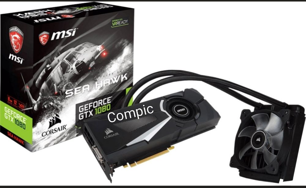 Холодна Msi GeForce GTX 1080 SEA HAWK X з Водяним Охолодженням