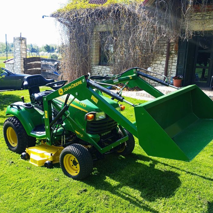 Traktorek kosiarka John Deere X595 4x4 z turem
