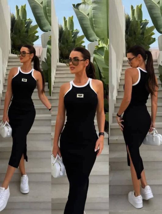 Sukienka damska prążek