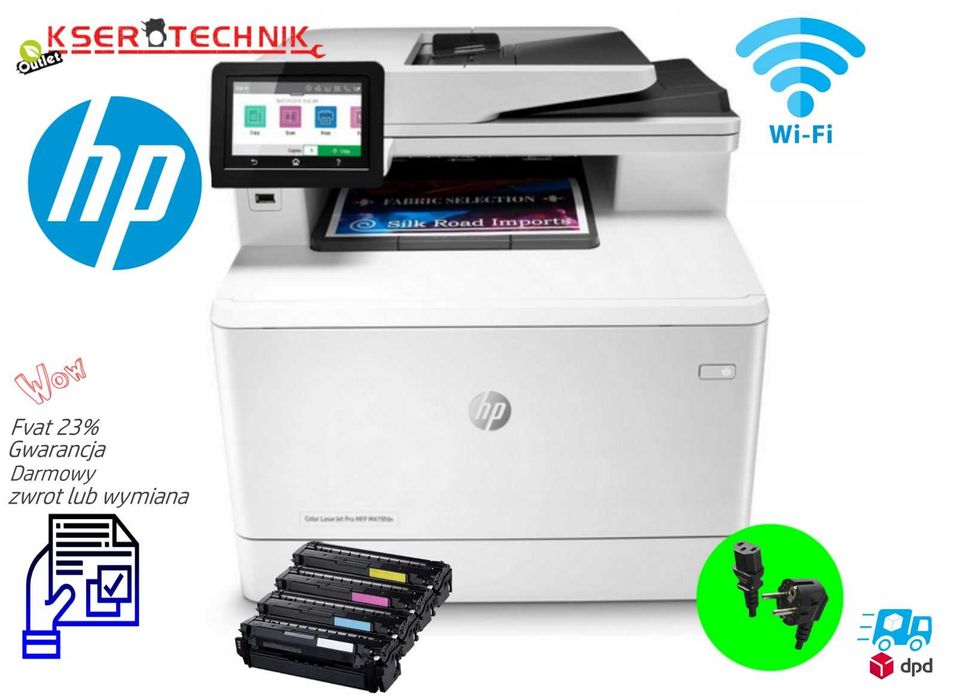 Drukarka laserowa (kolor) HP M479fdn / SUPER WYDRUKI / Mała Do Biura