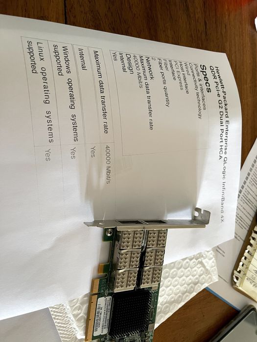 Placa Rede -InfiniBand 4X QDR Pci-e G2 Dual Port HCA