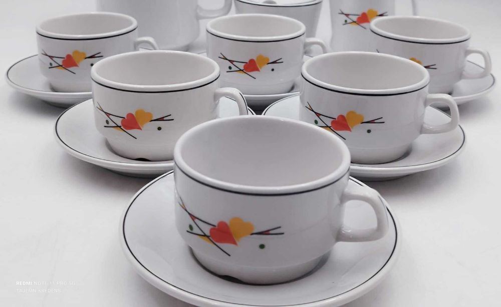 Serwis kawowy herbaciany Lubiana 150ml  stan bardzo dobry