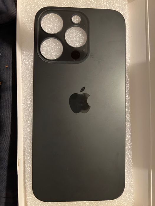 Vidro frontal e tampa iPhone 14 Pro (preto)