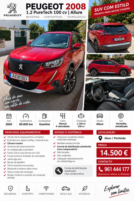 Peugeot 2008 Allure  1.2 Pure Tech