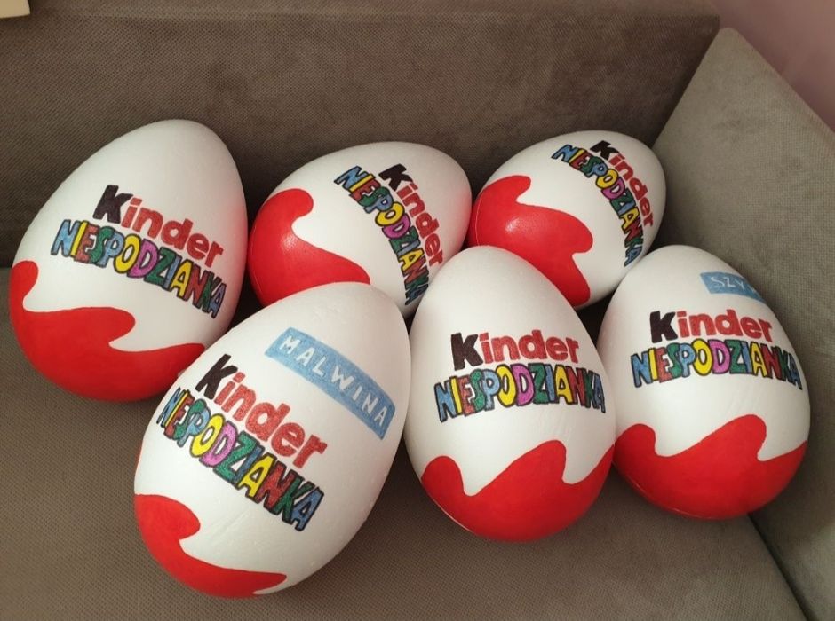 Jajko kinder niespodzianka XXL 30 cm dzień dziecka prezent
