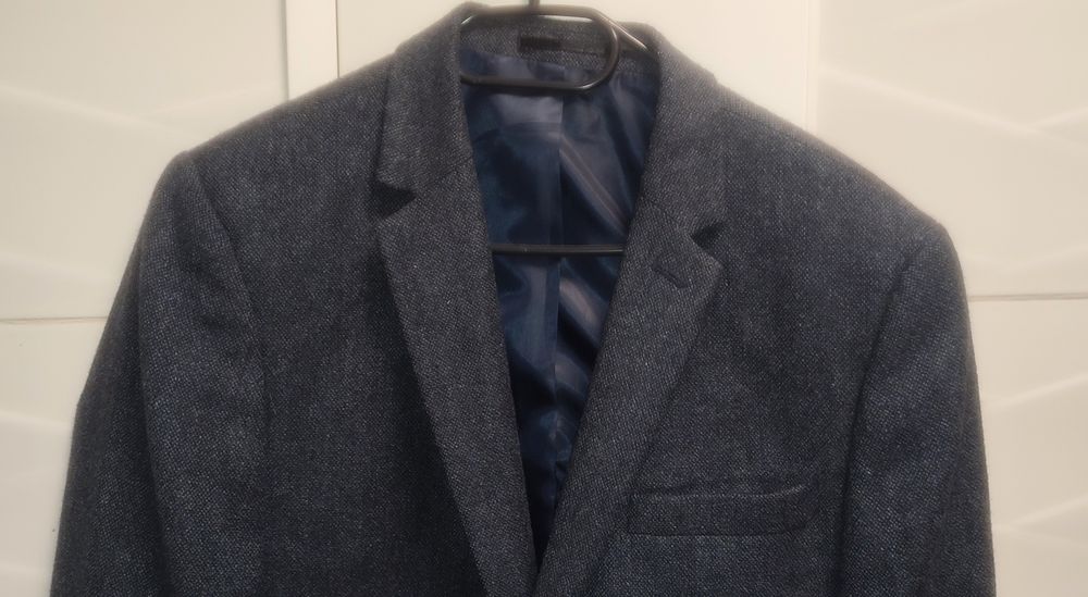 Marynarka Topman r. 42 / M Wełna granat