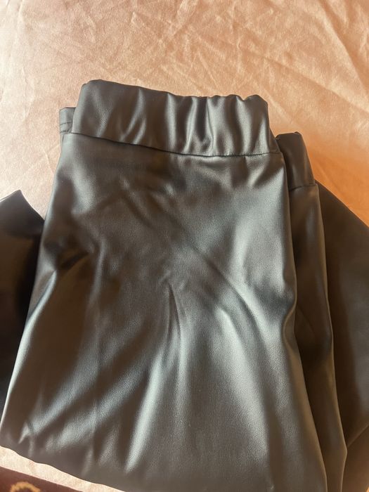 Теплі лосіни еко шкіра