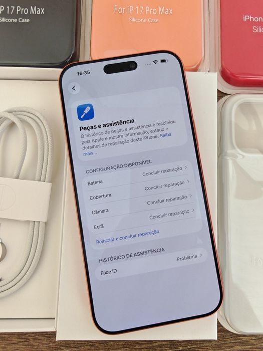 iPhone 17 Pro Max 6.9" 256GB  Laranja Seminovo  S/Face ID Aceito Retomas