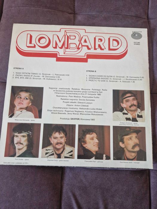 Płyta winylowa winyl Lombard Live 1983