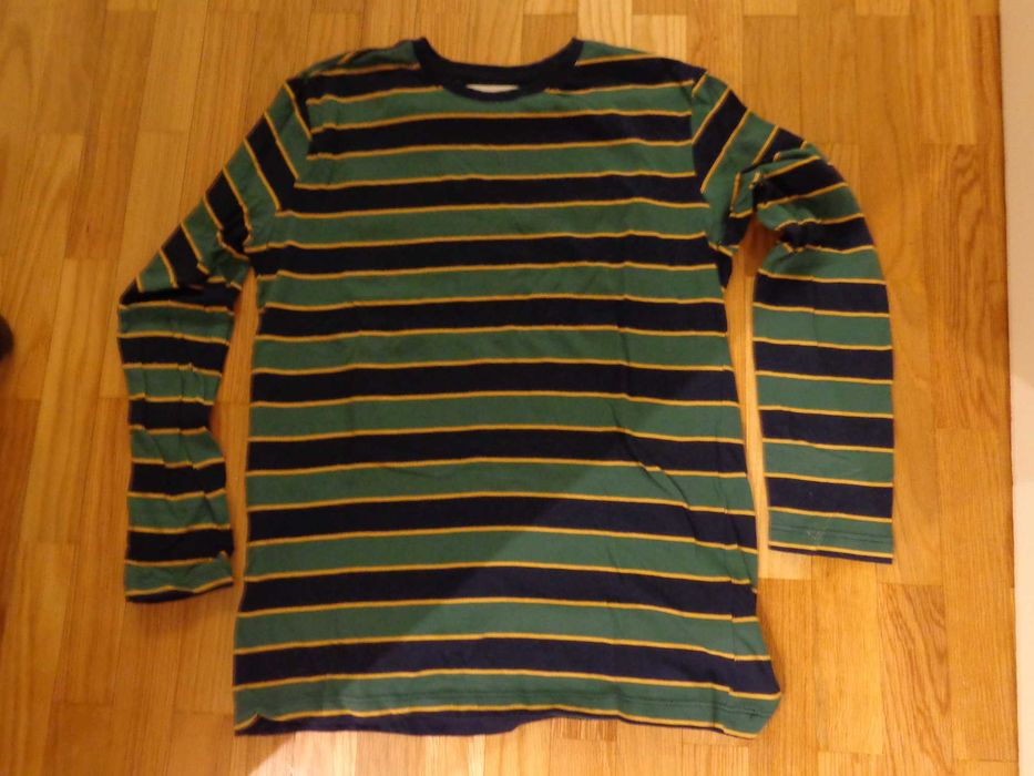 T-shirt manga comprida riscas