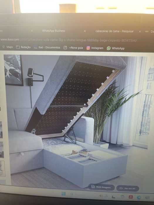 Sofá cama IKEA muito novo