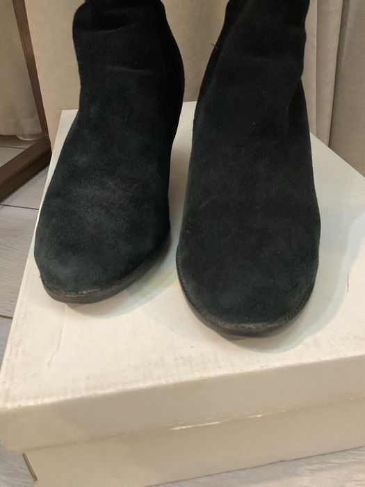 Чобітки жіночі зимові замшеві Renzoni сапожки 40 розмір