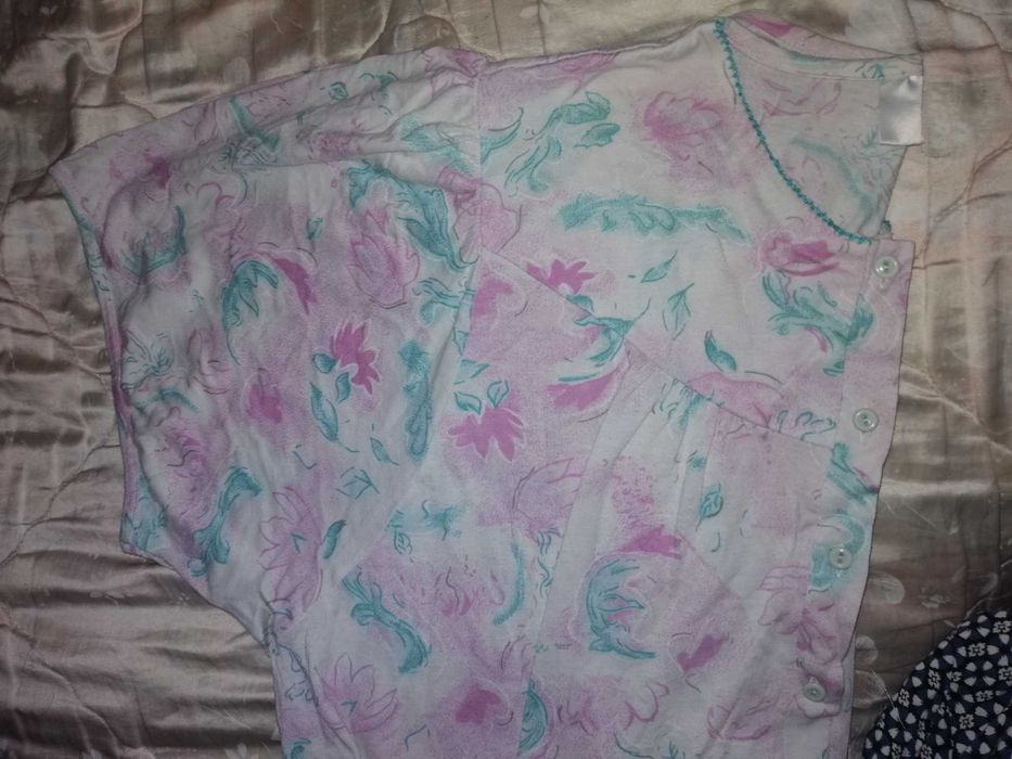 Długa koszula nocna pastele