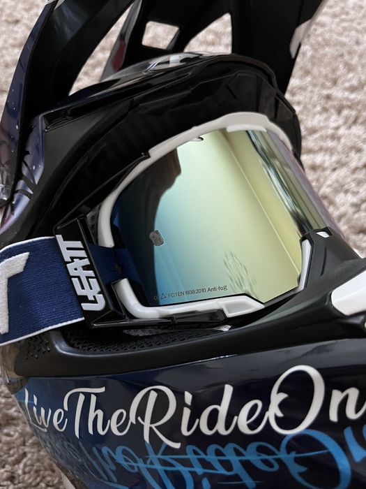 Рідкісний шолом Airoh Twist 2.0 LazyBoy з окулярами LEATT