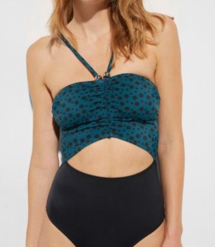 B.P.C kostium jednoczęściowy z nadrukiem oraz wycięciem 42.