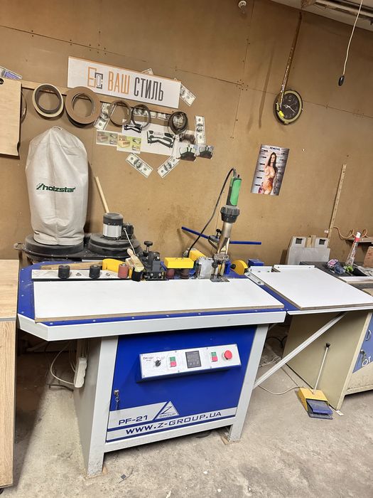 Кромкооблицювальний верстат PF-21 (клейет і фрезерує), Z-Group