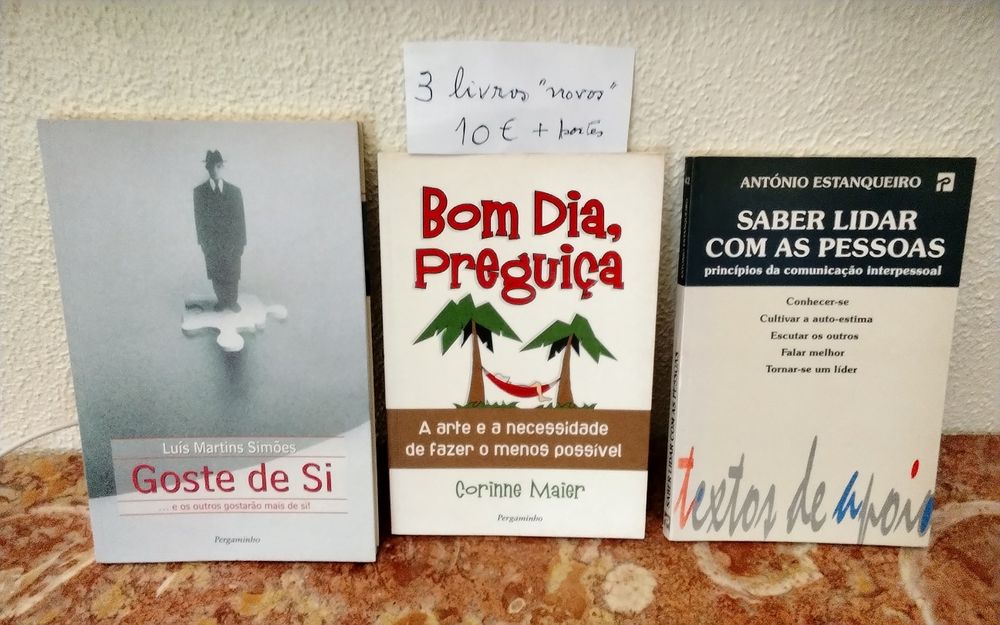 Conjunto de três livros motivacionais
