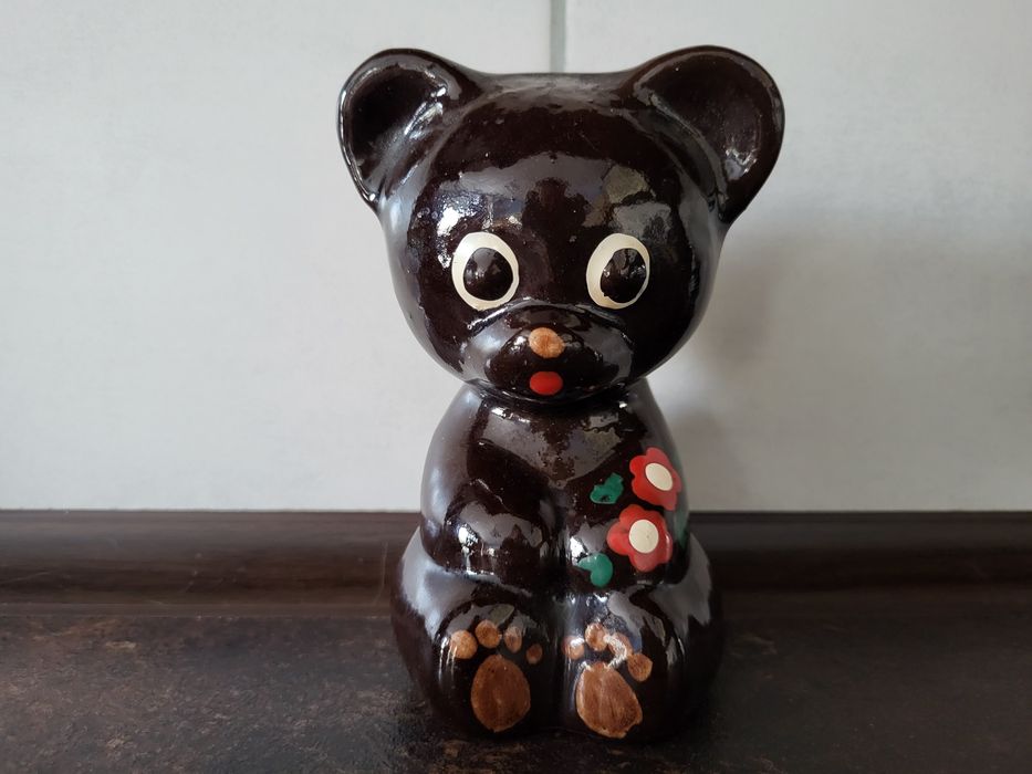 Ceramiczny miś PRL