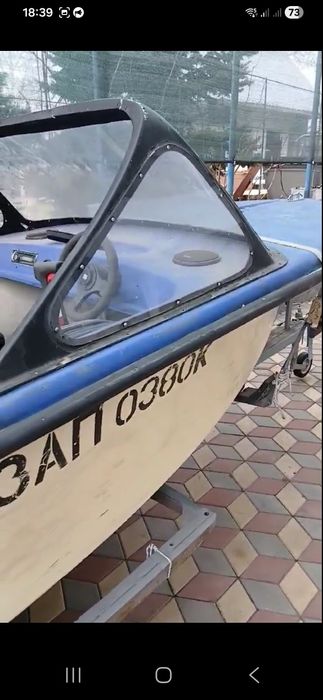 Продам лодку мотор і лафєт