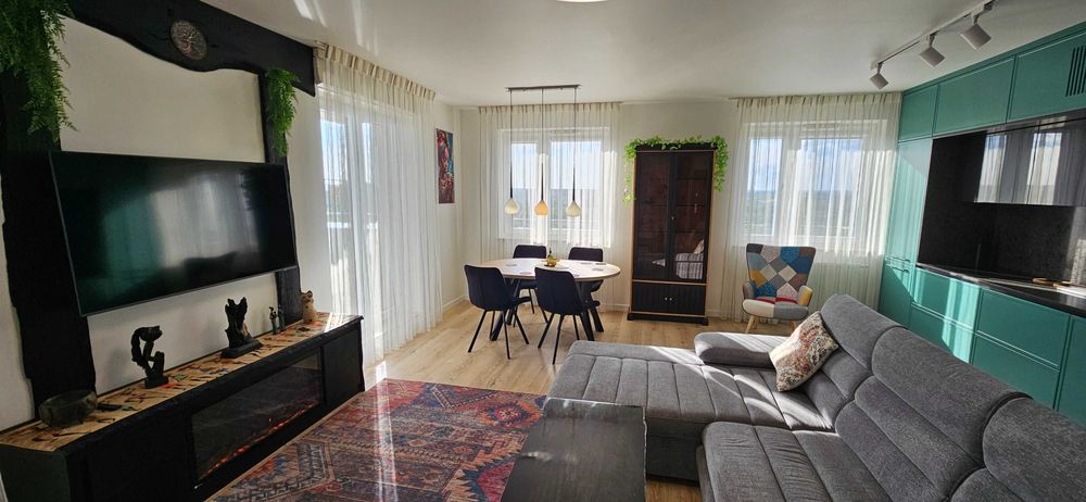 Wynajmę mieszkanie 89 m2 | 4 pokoje | taras 70 m2 z pergolą, loggia 9 m2 | dwie łazienki | garaż | Projektant
