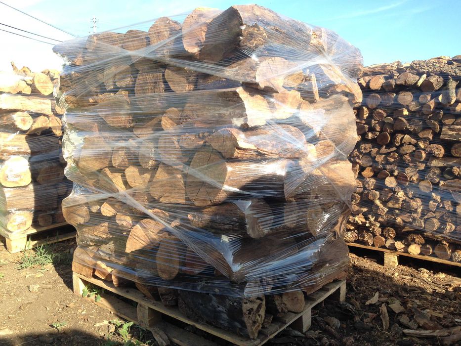 LENHA SECA EM PALETES com entregas programadas