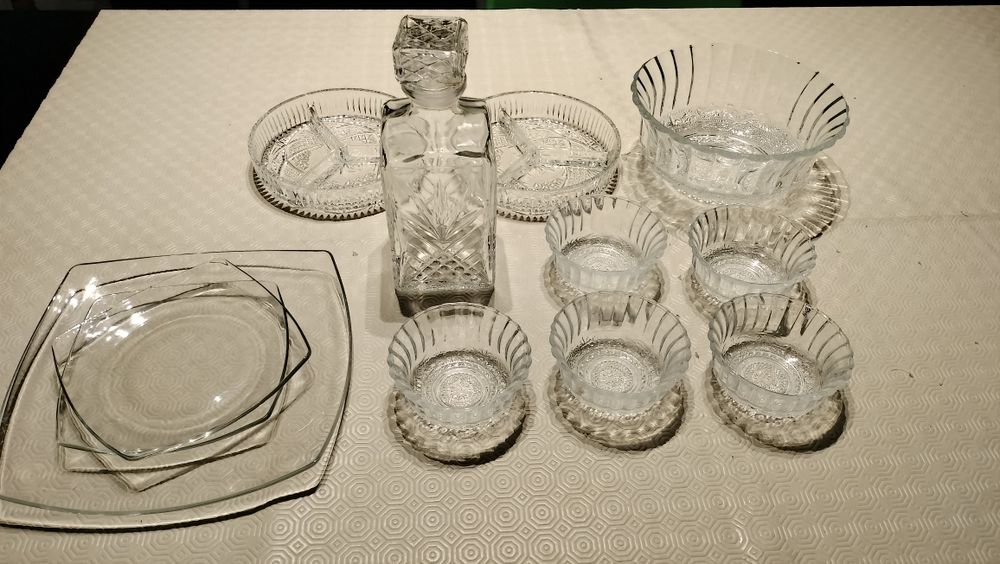 Conjunto peças vidro