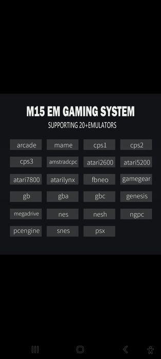 Consola M15 Classic 20000jogos 4K