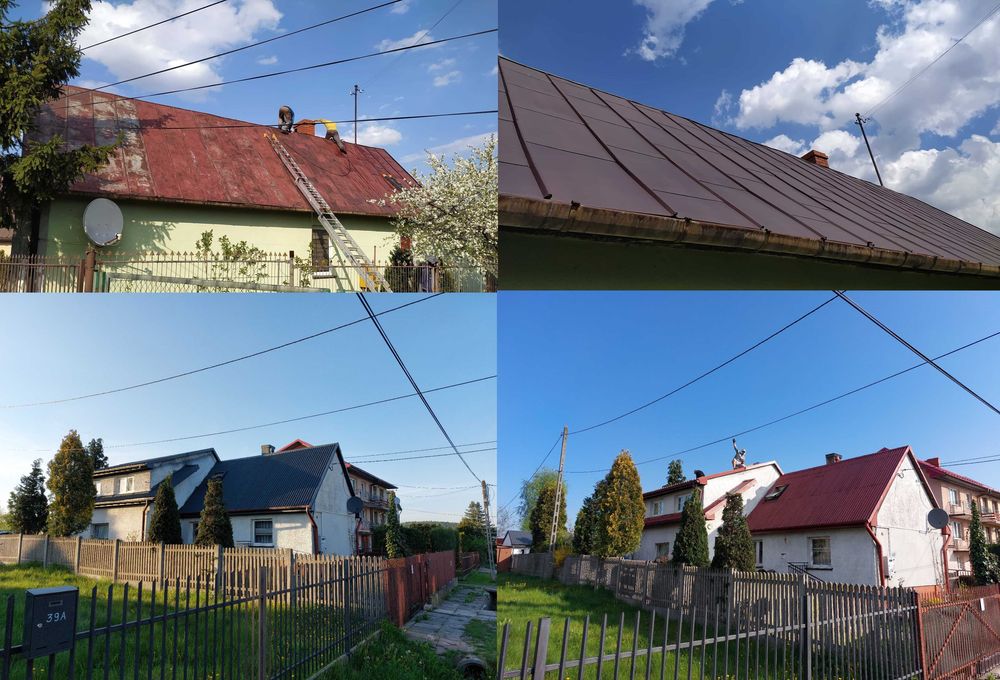 Malowanie, Dachu, Dachów, Mycie, Ogrodzenia, Hale, Rynny, Komin, Płoty