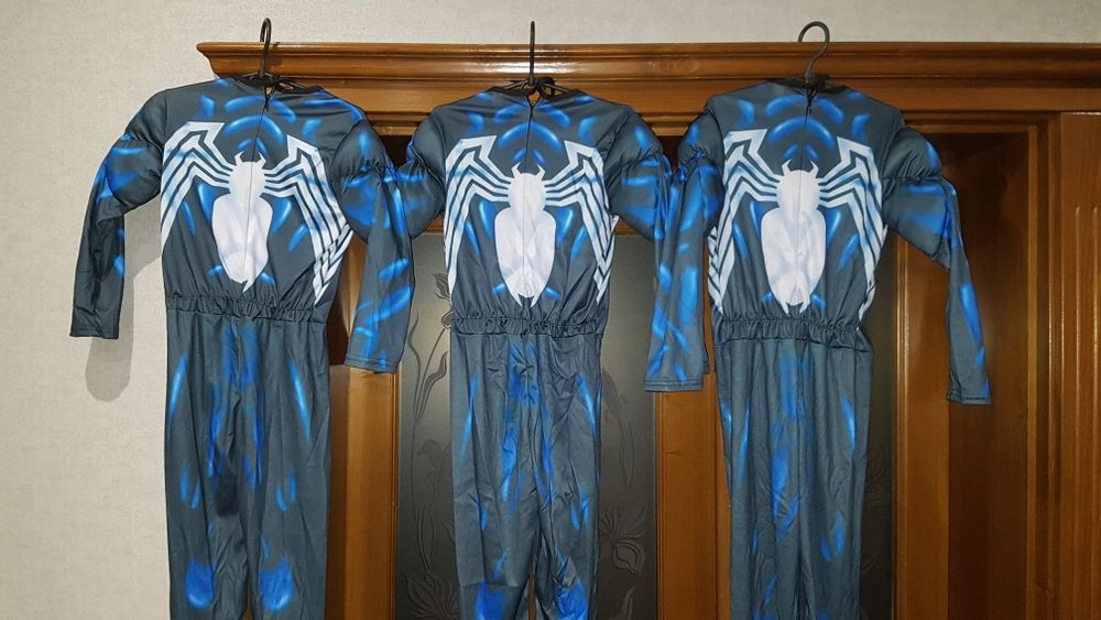 Костюми Веном Сімбіот/Venom/,Марвел, ростовка 110-135см, нові!