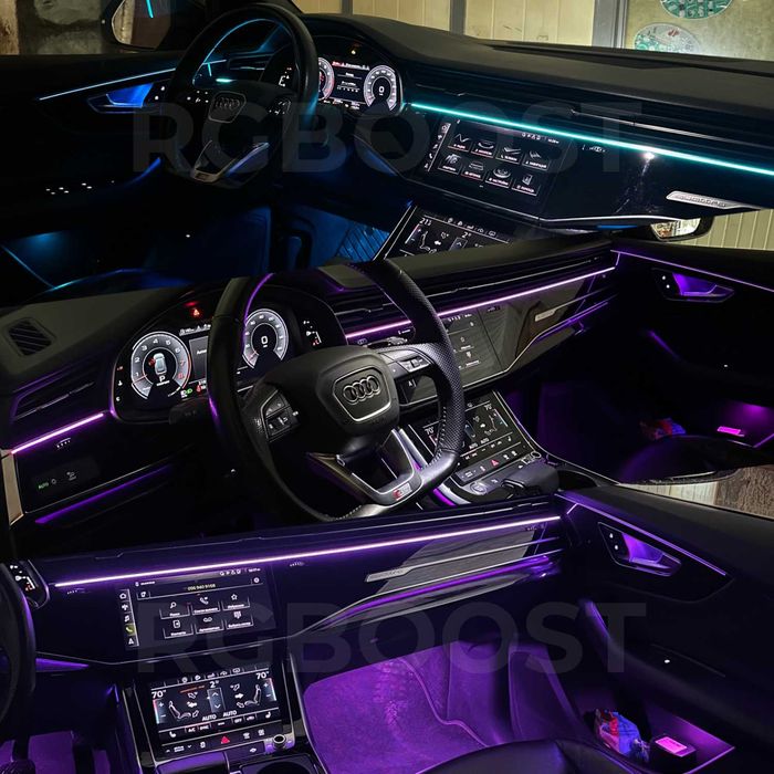 Динамическая 18в1 Контурная Ambient подсветка салона авто Symphony