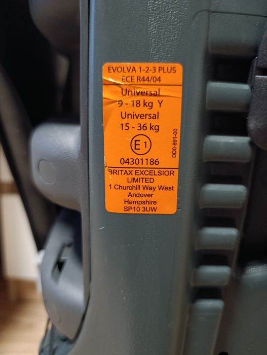Fotelik samochodowy britax römer evolva Plus