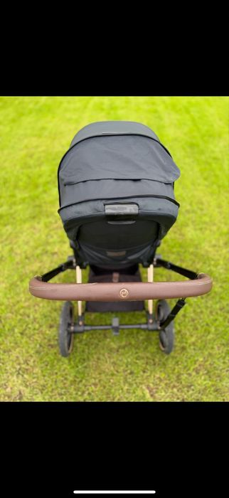 Cybex Priam 2.0 Gold Rose czarny wózek spacerówka gondola adaptery