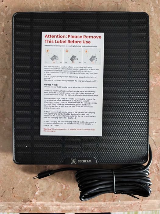 Câmara de Segurança Solar COCOCAM 2K – Nova (Dupla Lente / Wi-Fi)