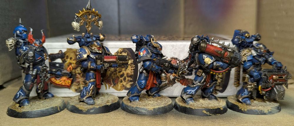 Warhammer 40k. Chaos Space Marines: Night Lords (10 шт, покрас)