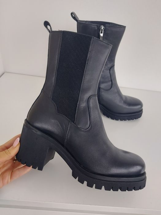 Buty botki skórzane Lasocki rozmiar 37