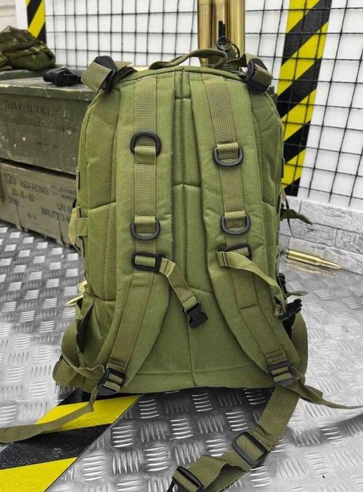 Рюкзак тактичний олива штурмовий з системою молі міцний для туризму
