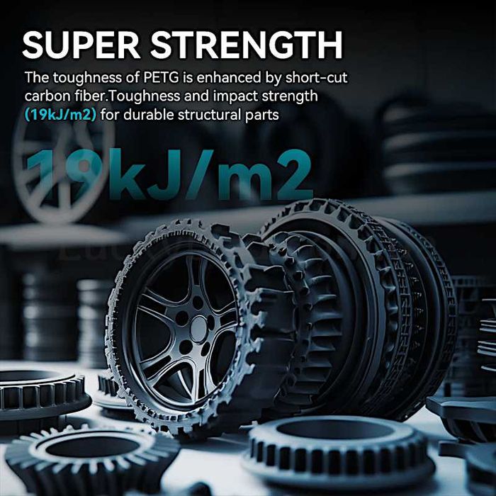 Sunlu PETG-CF Carbon Fiber Пластик для 3D друку 1кг