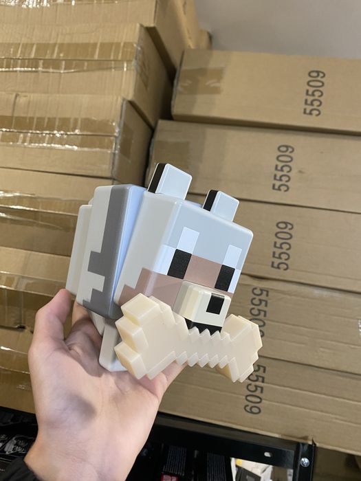Нічник MINECRAFT Вовк з  підсвіткою