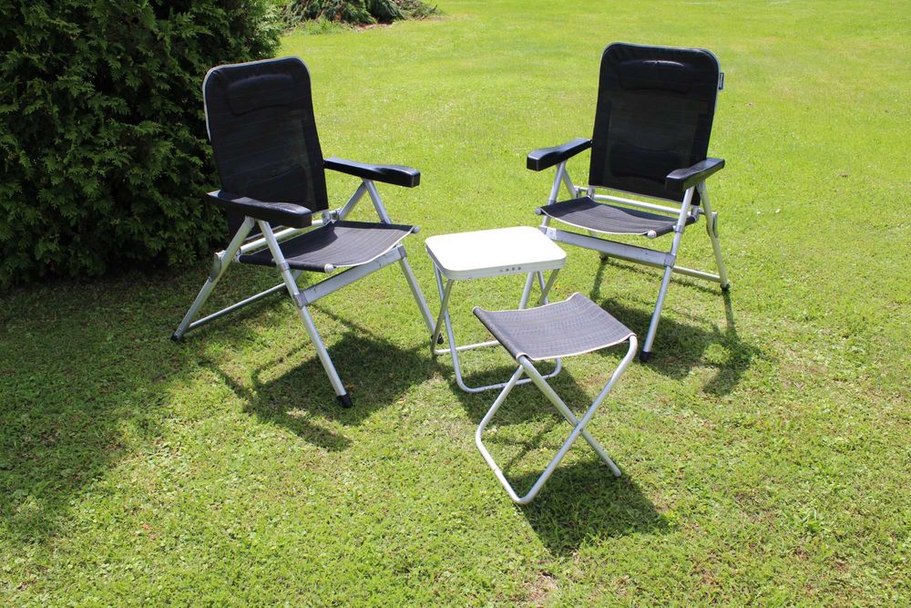 firmowe WESTFIELD OUTDOORS krzesła kempingowe składane  KPL ALU dbane