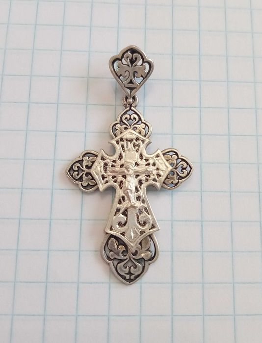 Кулон підвіс хрестик Срібло 925 проба