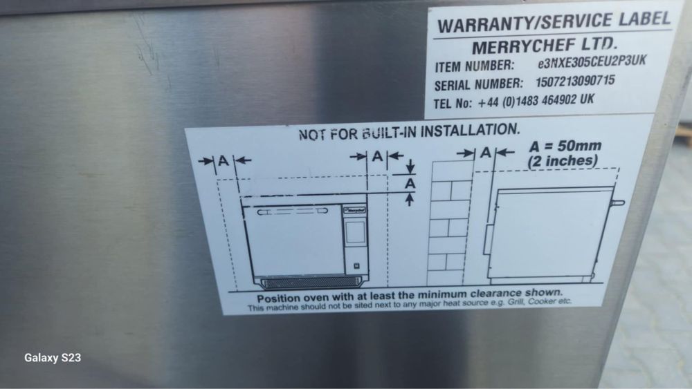 Kuchenka konwekcyjno-mikrofalowa MERRYCHEF EIKON E3