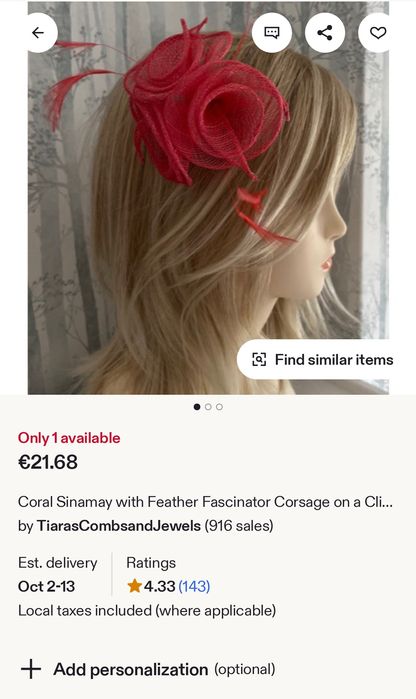 Прикраси на голову з гребнем